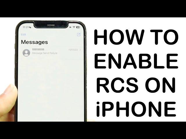 How To Enable RCS Messages On iPhone!