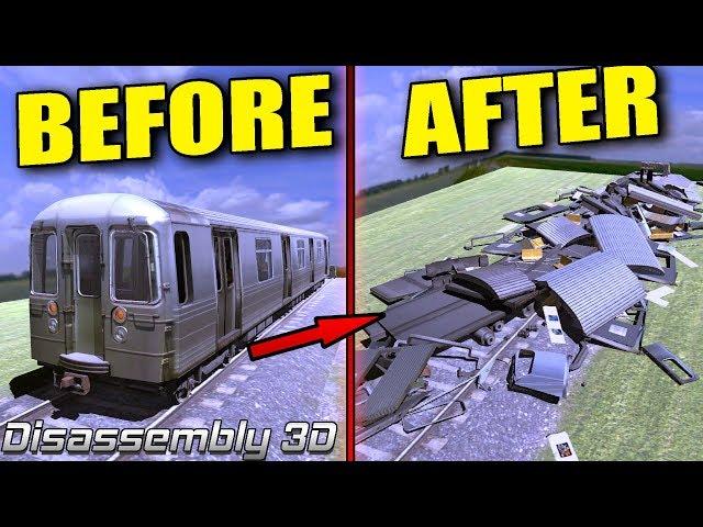 ULTIMATE TRAIN WRECKAGE! Let's Take Stuff Apart! - Disassembly 3D First Look