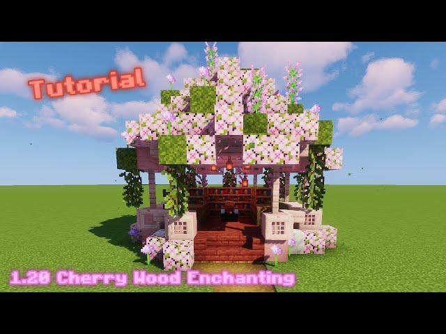 Minecraft: Cherry Wood Enchanting table Tutorial (How to build) 1.20