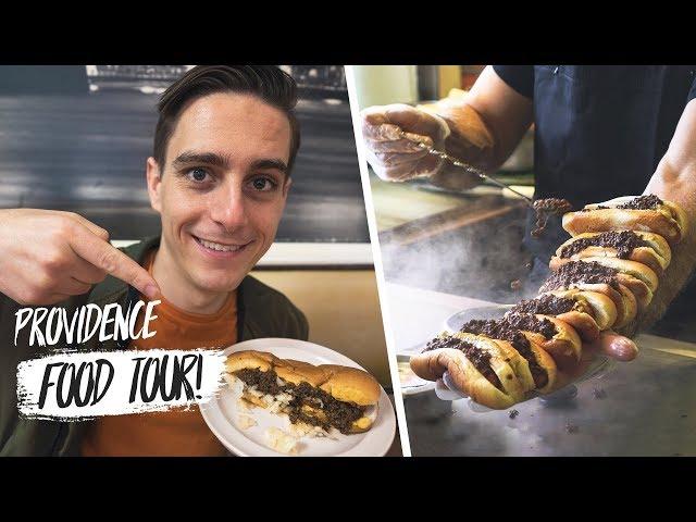 Providence FOOD TOUR! Wieners, Stuffies, Coffee Milk & More  + Exploring the City!