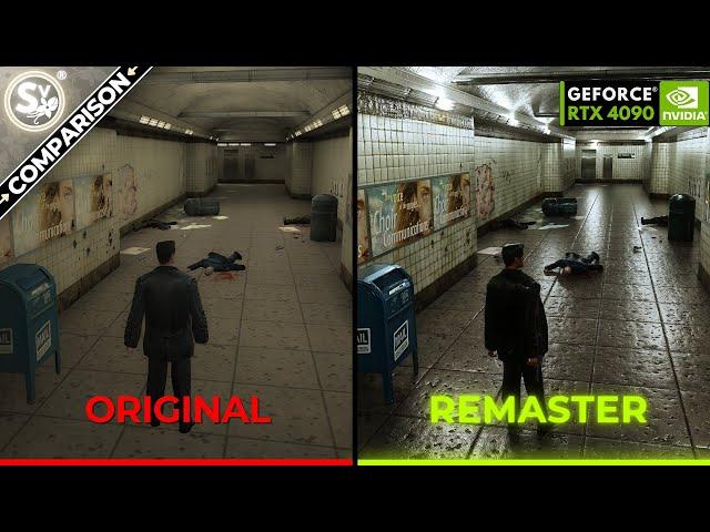 Max Payne ORIGINAL vs REMASTER Graphics Comparison | RTX 4090 4K60