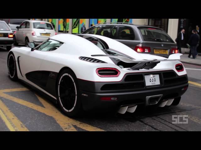 SCS - Koenigsegg Agera R in London - Startups, Accelerations and BRUTAL Sound!