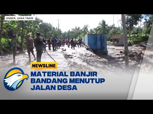 Banjir Bandang Tutupi Jalan Desa di Jember - [Newsline]