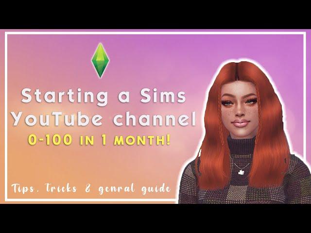 HOW TO START A SIMS YOUTUBE CHANNEL?