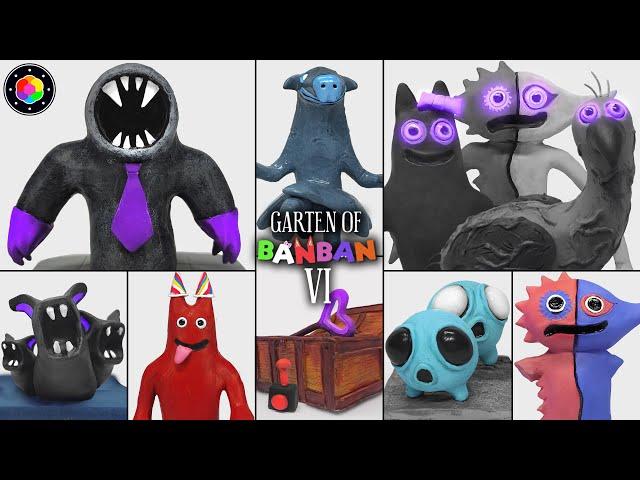 ESCULPIENDO a TODOS los PERSONAJES de GARTEN OF BANBAN 6 (Nanny, Sir Dadadoo, Banban) | PlastiVerse