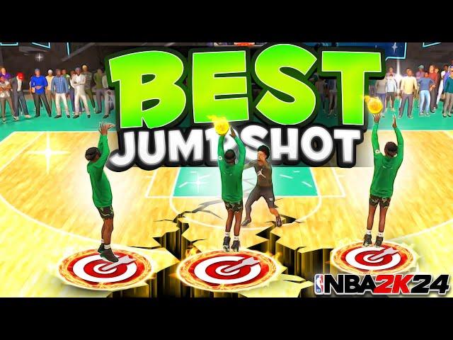 THE BEST JUMPSHOTS ON NBA 2K24 ALL BUILDS! BEST 100% GREEN JUMPSHOTS EVERY POSITION!