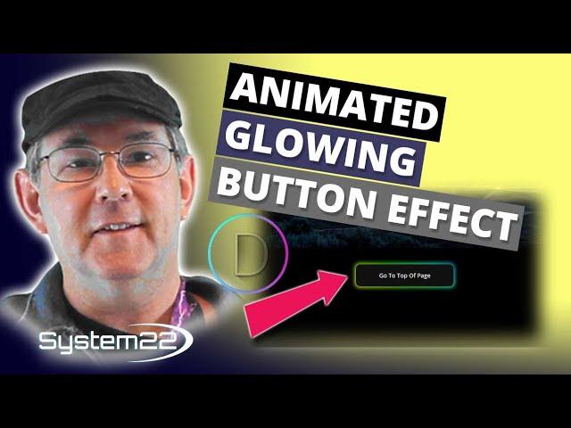 Divi Theme Animated Glowing Button Effect 