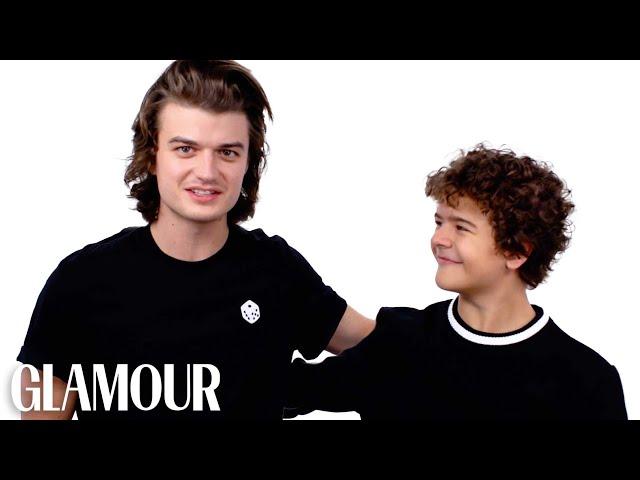 Stranger Things’ Gaten Matarazzo and Joe Keery Take A Friendship Test | Glamour