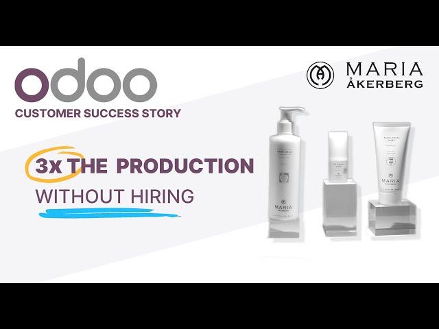 Sustainable Skincare Manufacturing with Odoo | Maria Åkerberg #OdooSuccessStories