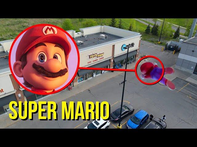 DRONE CATCHES SUPER MARIO AT HAUNTED TOY STORE!! (WE FOUND THEM)