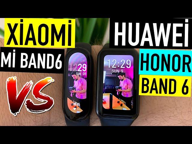 Xiaomi Mi Band 6 vs Huawei Honor Band 6 Smart Wristband comparison