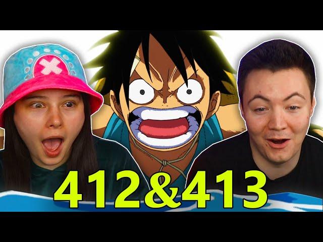 CONQUERORS HAKI  One Piece Ep 412 & 413 REACTION & REVIEW