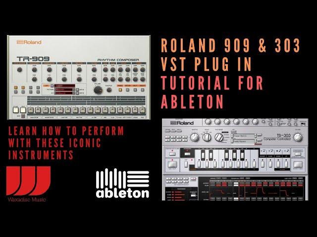 Roland TB 303 & TR 909 Drum Machine VST Tutorial in Ableton Acid Techno House