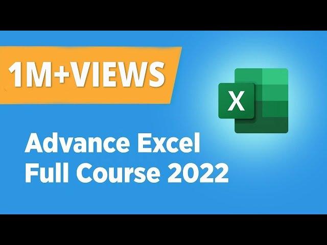 Advanced Excel Full Course 2022 | Advanced Excel Functions | MS Excel 19 Training | Simplilearn