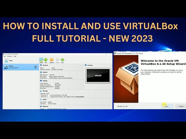 how to install VIRTUALBOX on windows 10/11 And How to use VirtualBox - Tutorial for Beginners 2023