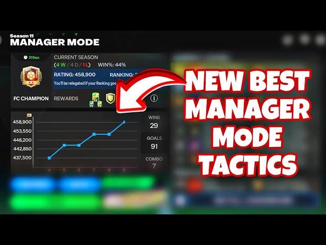 NEW BEST MANAGER MODE TACTICS IN FC MOBILE