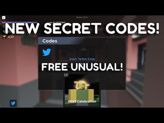 (read desc) NEW EVADE SECRET CODES! (2023 Celebration unusual showcase) - Roblox Evade