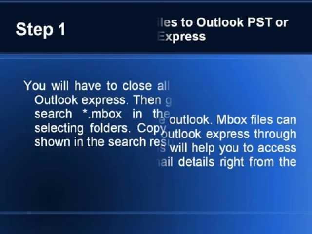 How to import mbox file to MS Outlook pst?