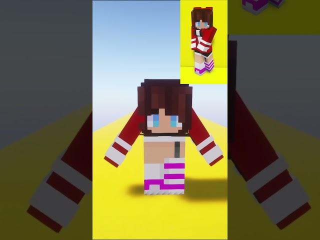 Build a perfect JJ's Sister #minecraft