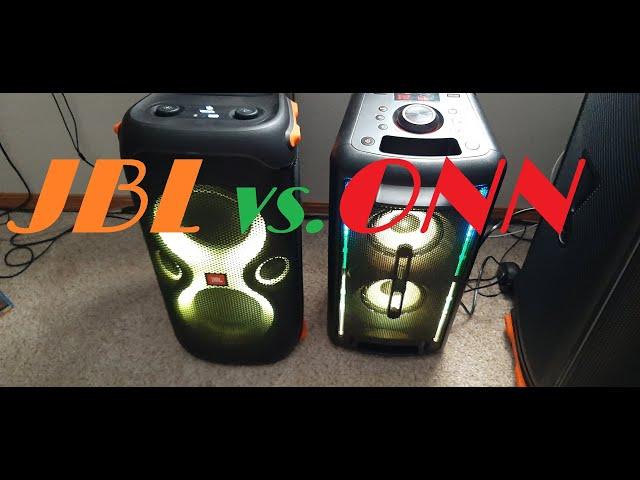 JBL Partybox 110   Onn Large Party Speaker - Both Plugged In   The Legend vs. the Budget Banger 