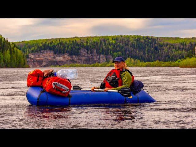 Far VISHERA. On packrafts on BIG water. Rafting from Vels to Krasnovishersk