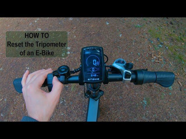 How to Reset the Tripometer of Your E-Bike? - Clearing a Trip Meter of an Engwe Electric Bike