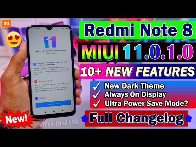 Redmi Note 8 MIUI 11.0.1.0 Stable Update Full Changelog | 10+ New Features | MIUI 11 Redmi Note 8