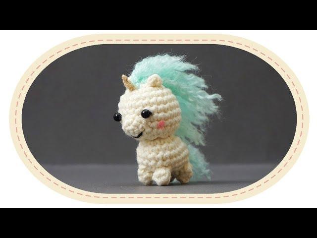 Вязаный единорог амигуруми. Crochet unicorn amigurumi.