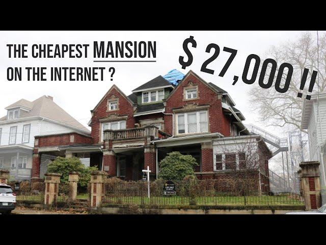 Buying a $27,000 Abandoned Mansion:  The Cheapest Mansion on the Internet