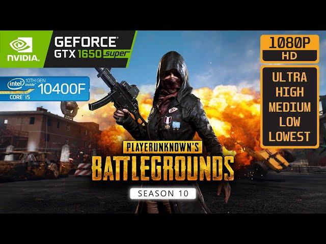 PUBG - GTX 1650 SUPER - i5 10400F