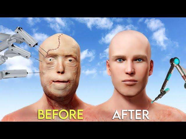 Face Transplant (Surgery) 3D Animation