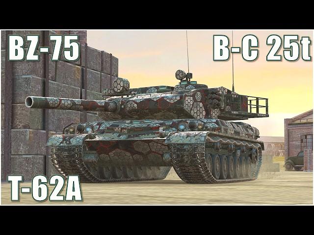 BZ-75, B-C 25t & T-62A ● WoT Blitz
