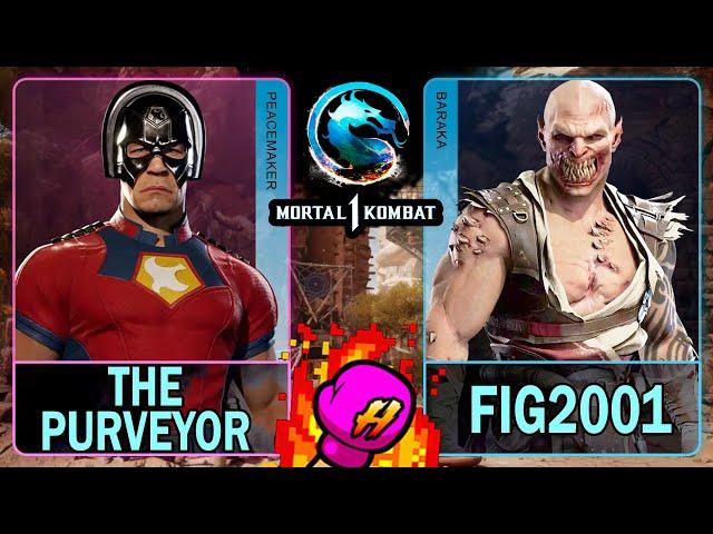 MK1 The Purveyor (PEACEMAKER) VS Fig2001 (BARAKA)Mortal Kombat 14K 60ᶠᵖˢ