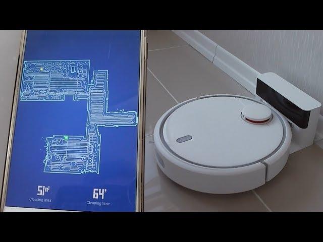 Xiaomi Mi Robot Vacuum Cleaner Detailed Review. (Control over the phone from the Internet)