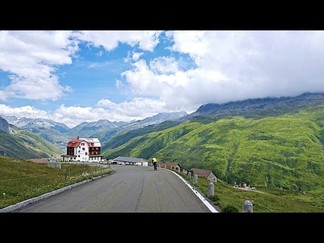 4K Scenic Drive to Furka Pass | Grimsel Pass to Andermatt, Switzerland [Remake]