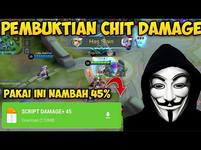 AUTO GG!!! SCRIPT DAMAGE 45% NO BANNED TERBARU, CHEAT DAMAGE - Mobile Legend