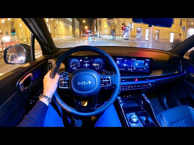 New KIA SORENTO FACELIFT 2024 - NIGHT POV test drive & FULL REVIEW (2.2 CRDi)