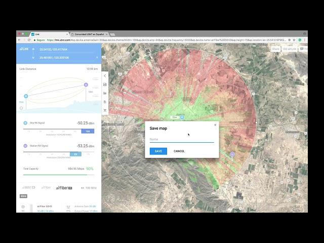 Como planear un enlace utilizando Airlink