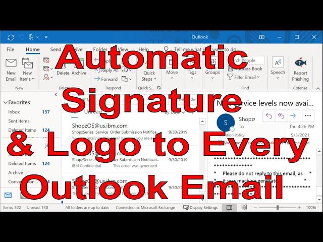 How to Add Your Signature Automatically To All Outlook Emails