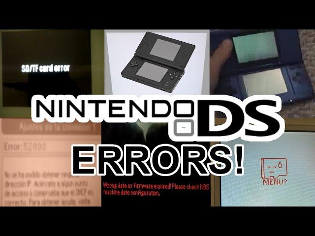 Nintendo DS Errors