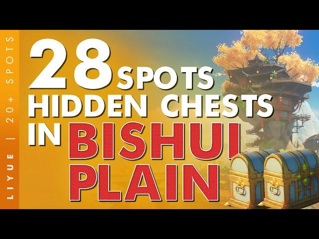 UNLOCK Bishui Plain All Secrets and Hidden Chests Hunt! Liyue EP.1 - Genshin Impact