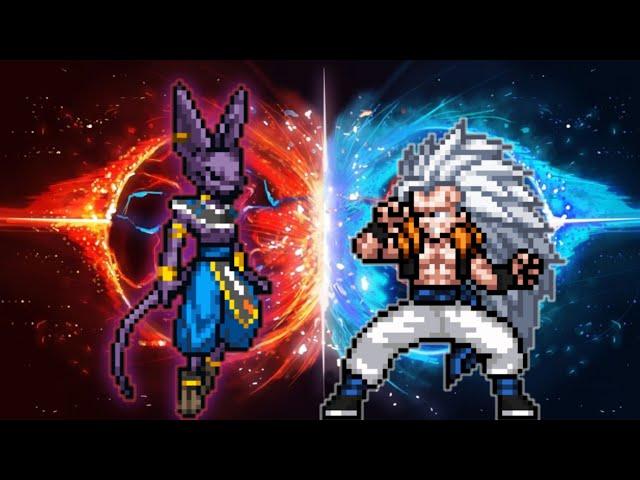 Lord Beerus DTC OP(New) VS Gogeta TP V3 OP(All Form) in Jump Force Mugen