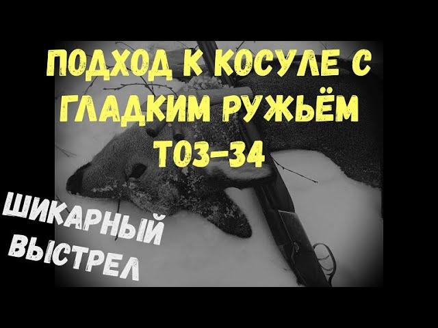 БОМБИЧЕСКИЙ ВЫСТРЕЛ!!! Одиночная охота на косулю с ружьём!!!