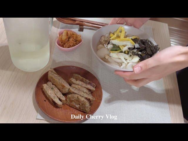 Living Alone Vlog | Making Tteokguk (rice cake soup) for New Year