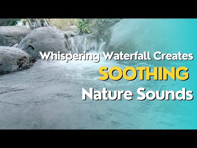 Whispering Waterfall Creates SOOTHING Nature Sounds