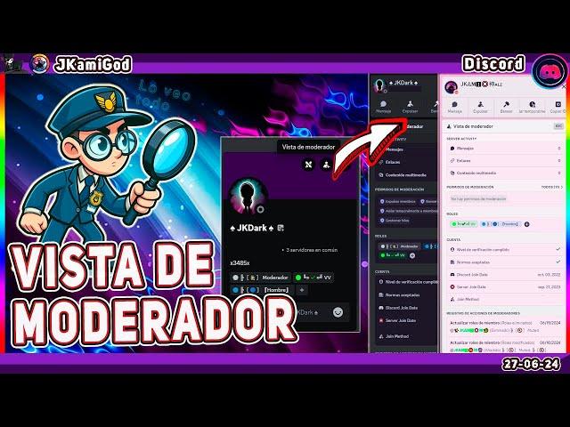 🟣 Función de Vista de moderador  Discord  JKamiGod