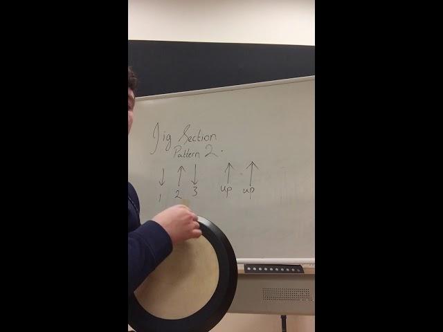 Jigs section pattern 2. Bodhran for beginners by Davog Frayne.