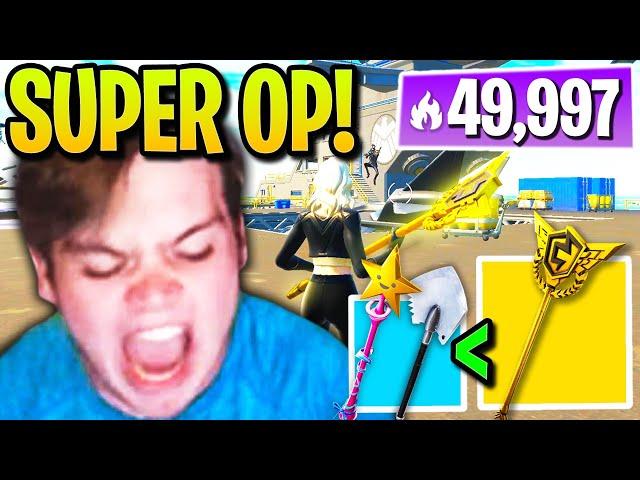 Mongraal Shows *PROOF* RAREST Pickaxe is OVERPOWERED while GRINDING for 50,000 ARENA POINTS!