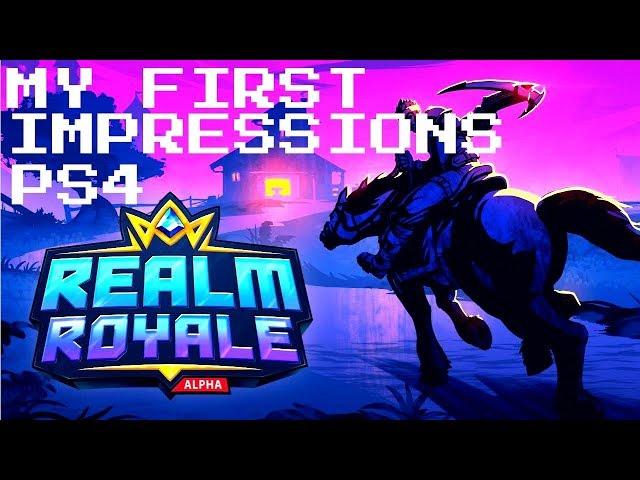 REALM ROYALE PS4 Gameplay! My First Impressions..