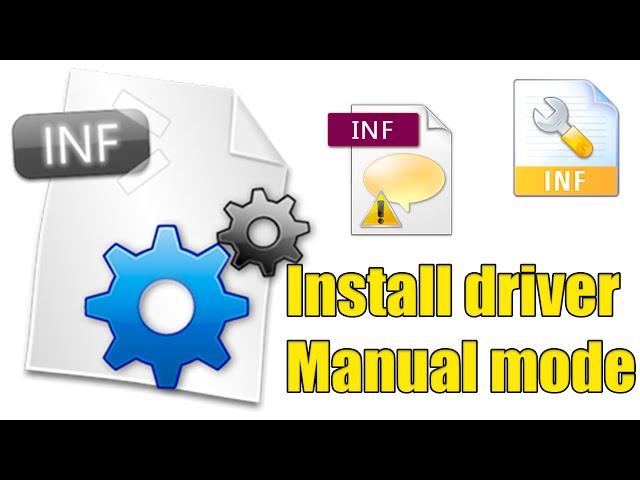 Install driver on Windows with expansion INF uses Command Prompt in manual mode without EXE file